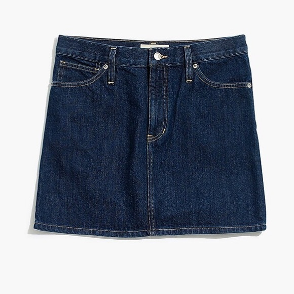 Madewell Rigid Denim Mini Skirt in Dupree Wash size 29 - Picture 2 of 7